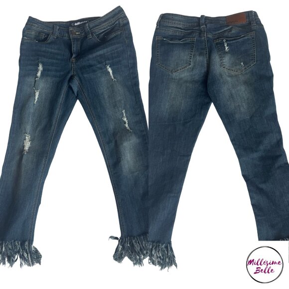 Dollhouse Cropped and Frayed Jeans - Picture 1 of 5